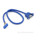 Cable de placa base ODM USB-3.0 con tornillo de bloqueo